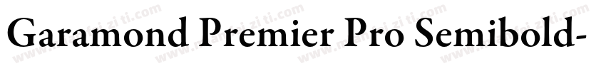 Garamond Premier Pro Semibold字体转换